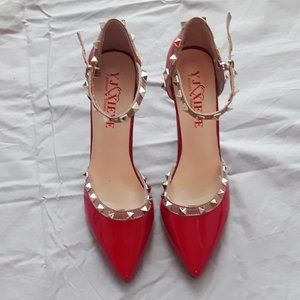Red Spikey Shoes
